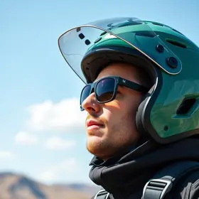 capacete aberto