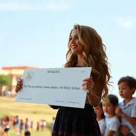 Shakira doação escola Cartagena